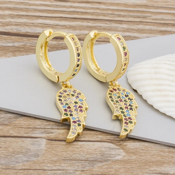 Feather Drop Earrings Kids - Picture 3 of 3